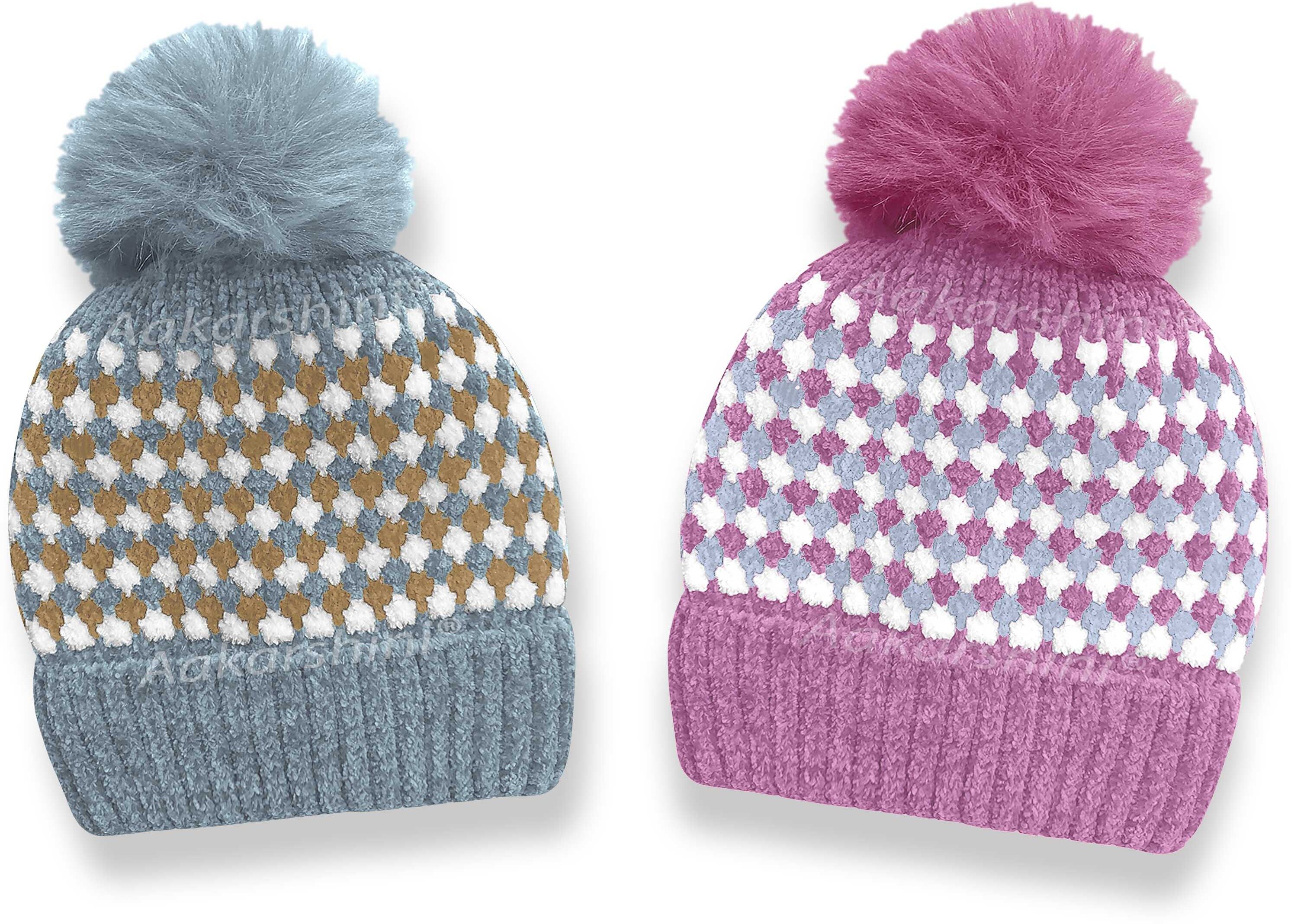 aakarshini Geometric Print Beanie-picture-35
