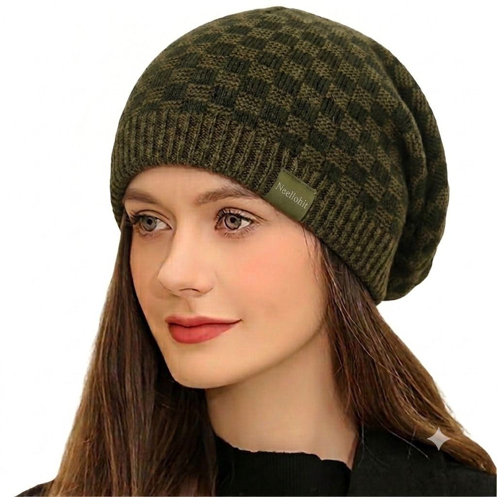 neellohit Checkered Beanie-picture-37