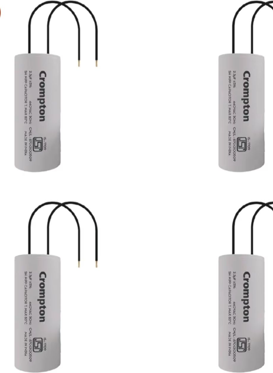 crompton 2.5 mfd pack of 4 Power Capacitor-picture-1
