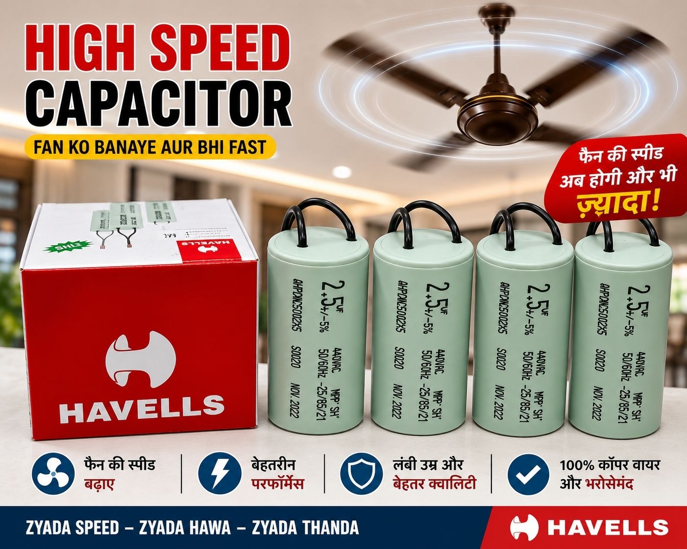 havells 2.5uf Electrolytic Capacitor-picture-8
