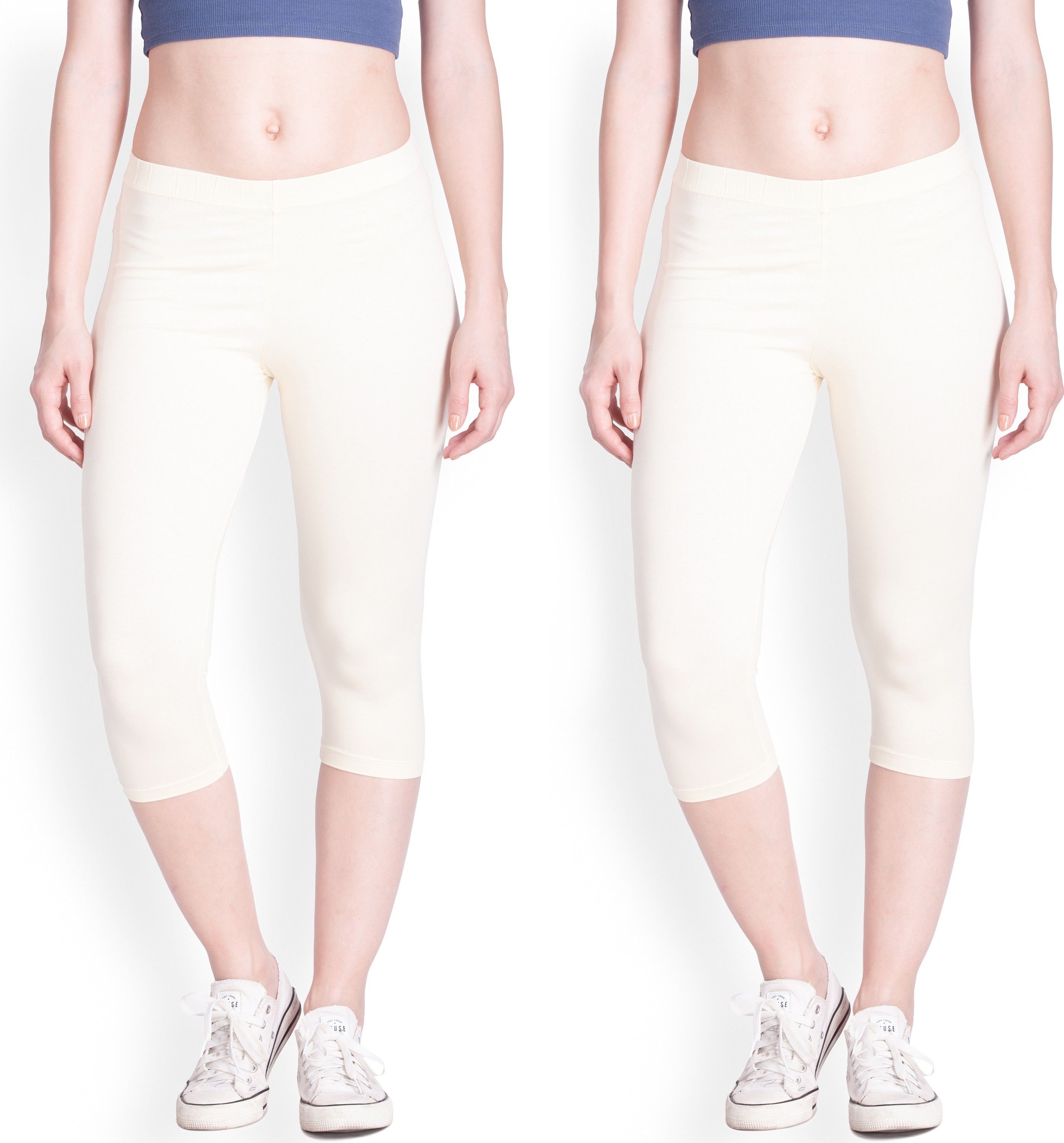 Capri Women White Capri-image-9