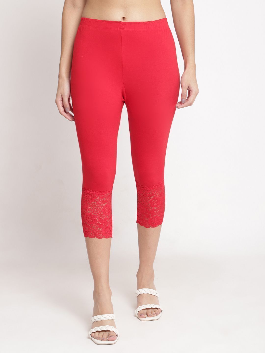 bamboo breeze Women Red Capri-picture-17