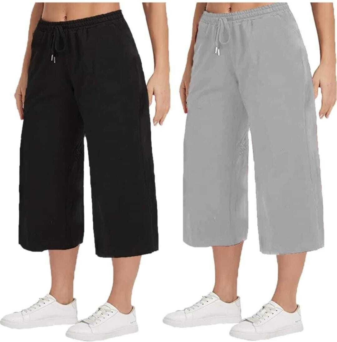 rfhub Women Grey, Black Capri-picture-13