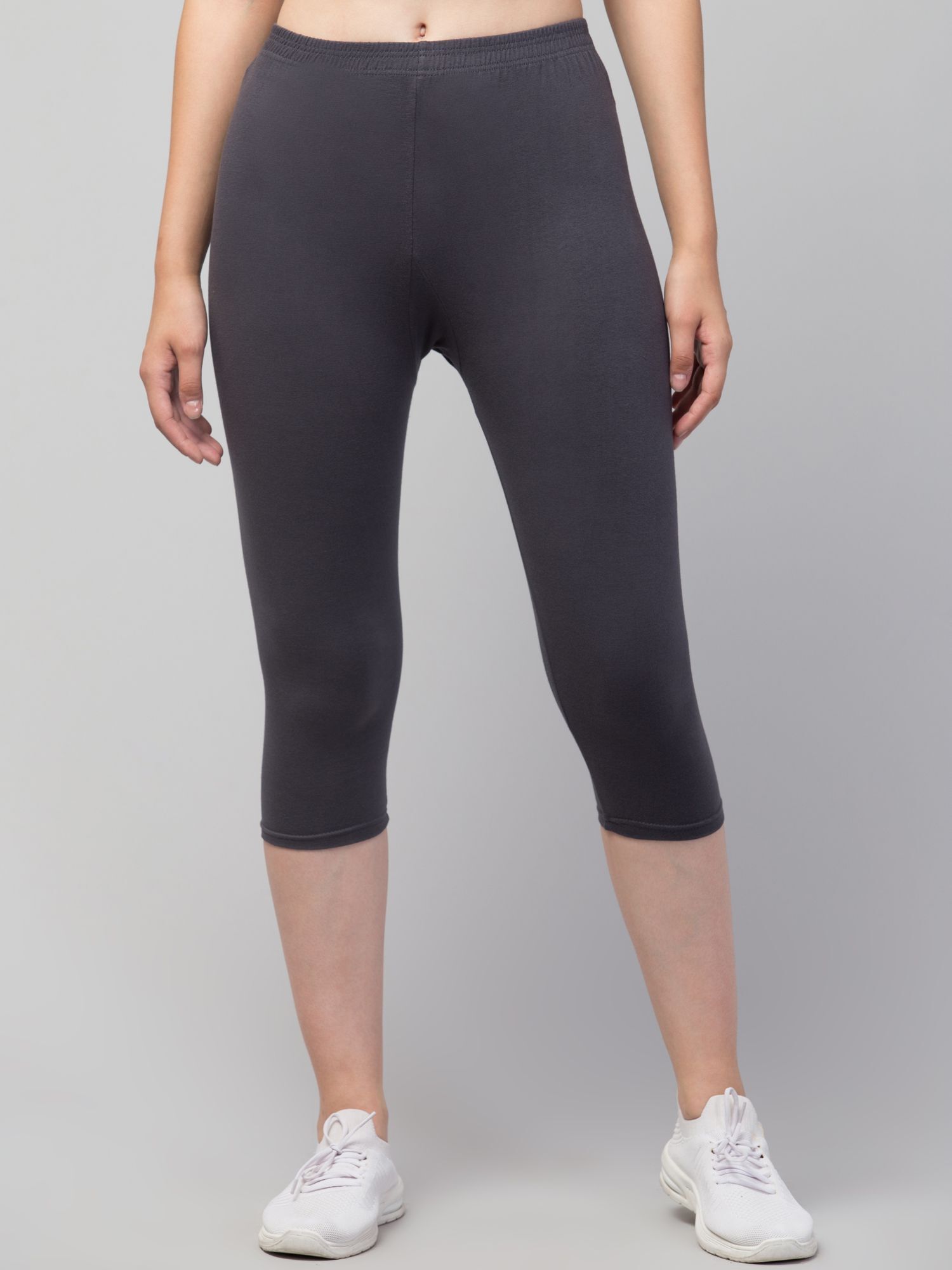 Women Grey Capri-image-38