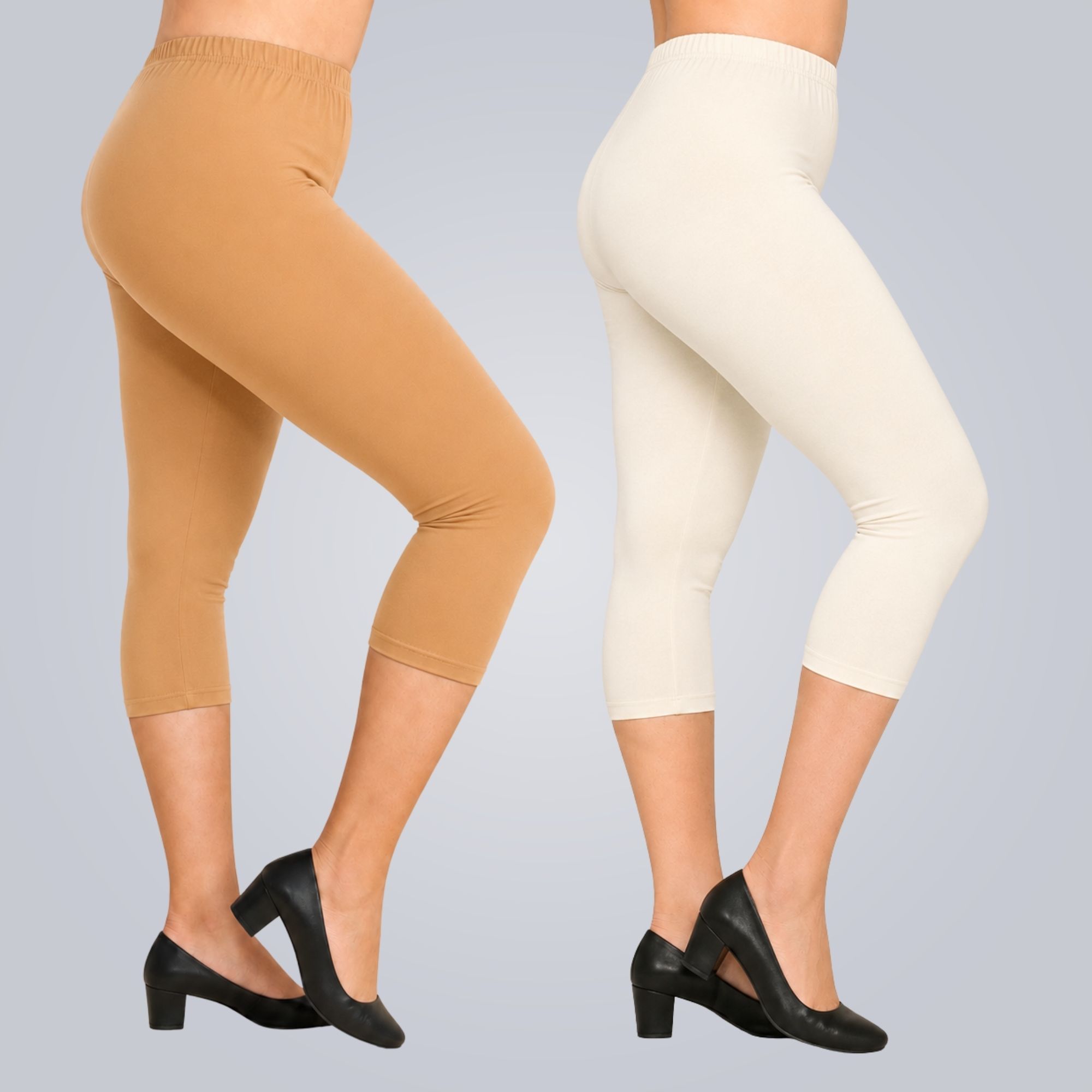 hm hubb Women's Cotton Capri Combo Pack of 2 Women Multicolor Capri-picture-27