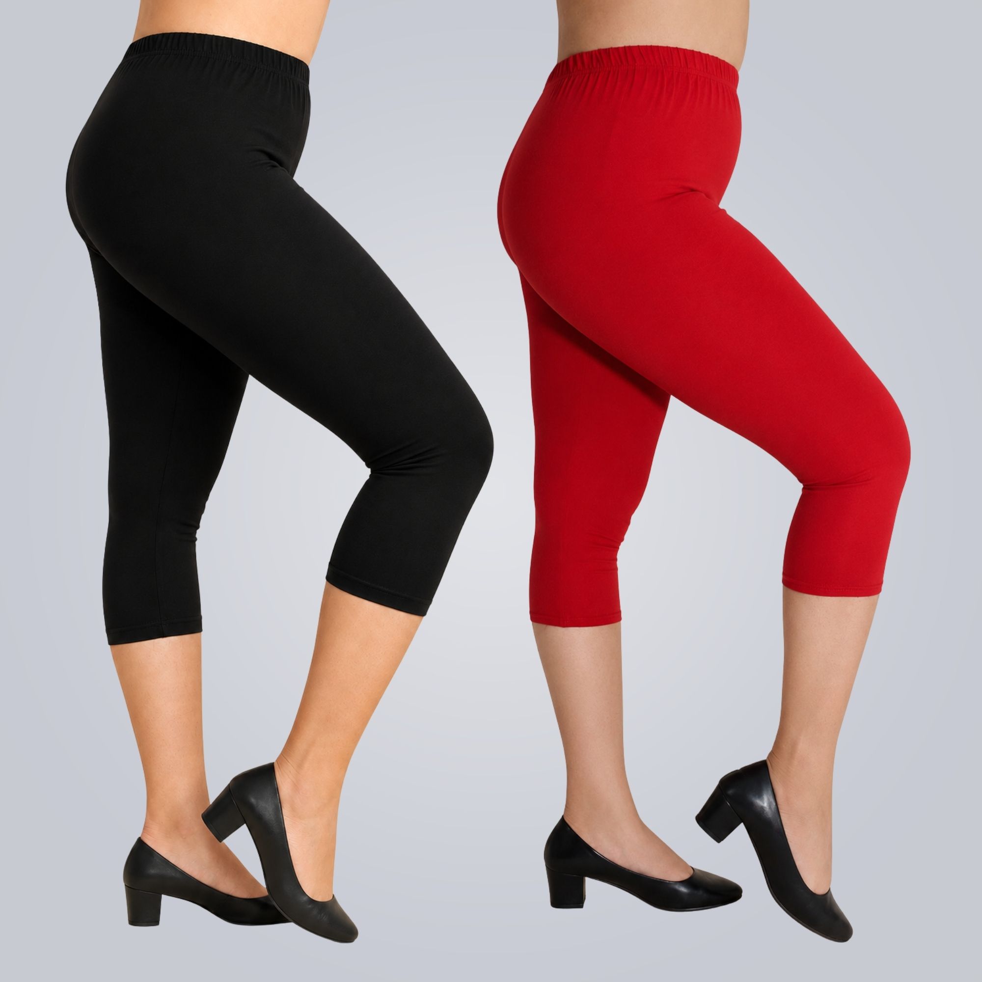 hm hubb Women's Cotton Capri Combo Pack of 2 Women Multicolor Capri-picture-12