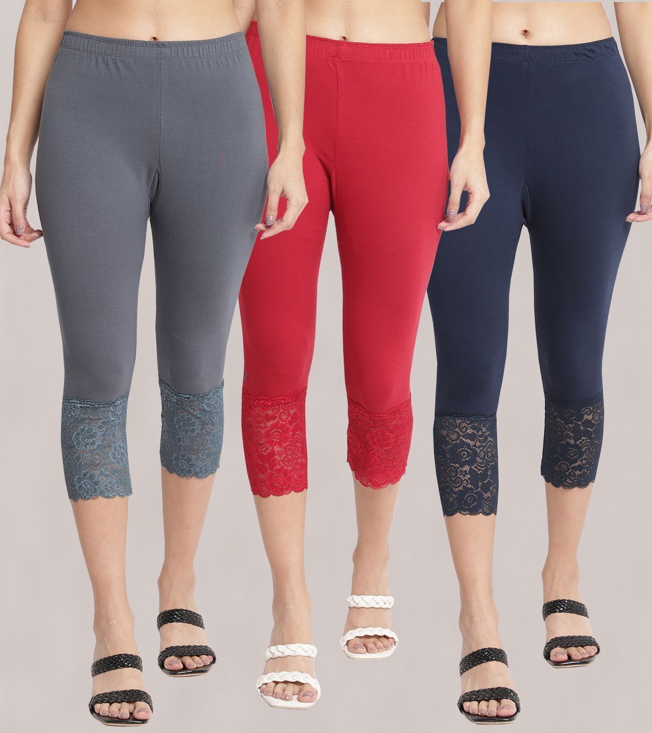 bamboo breeze Women Multicolor Capri-picture-49