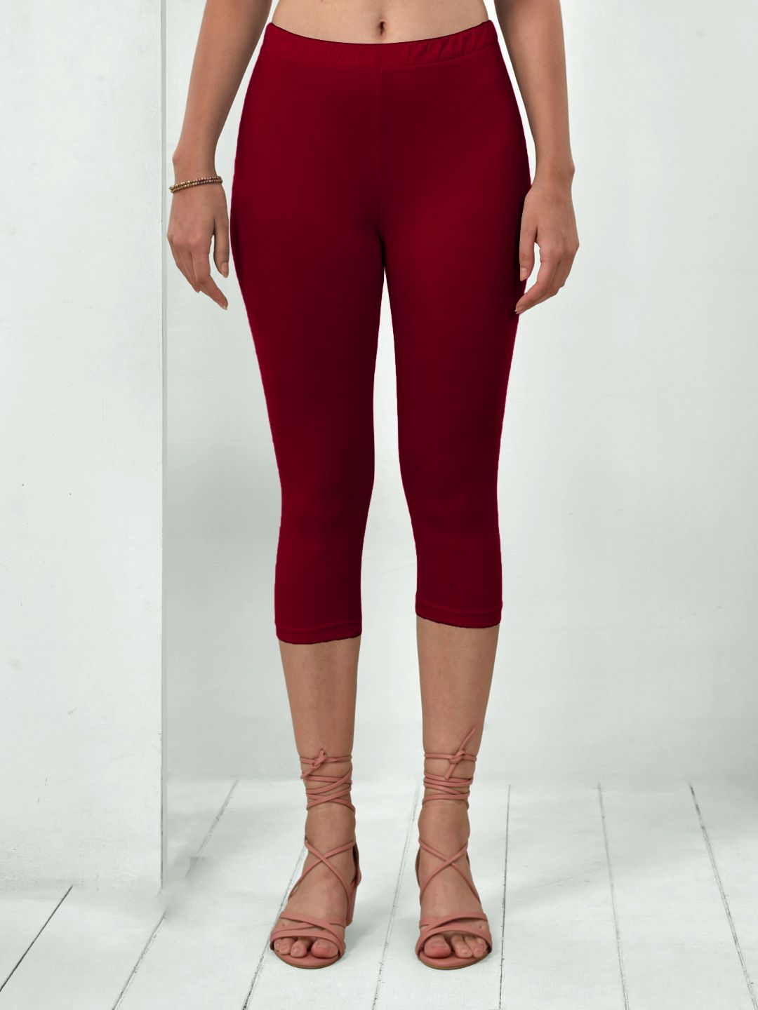 lyra Women Red Capri-picture-25