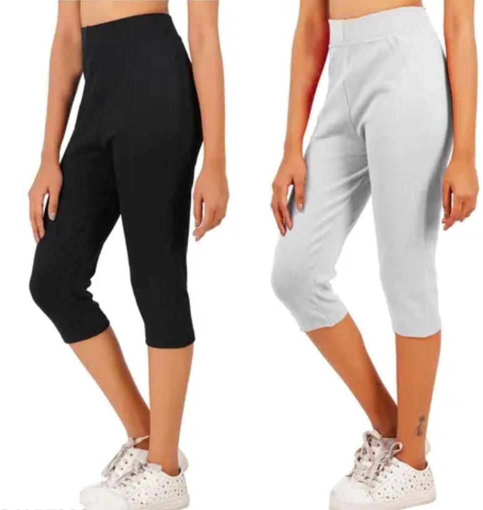 crazy wear Women Reversible Multicolor Capri-picture-29
