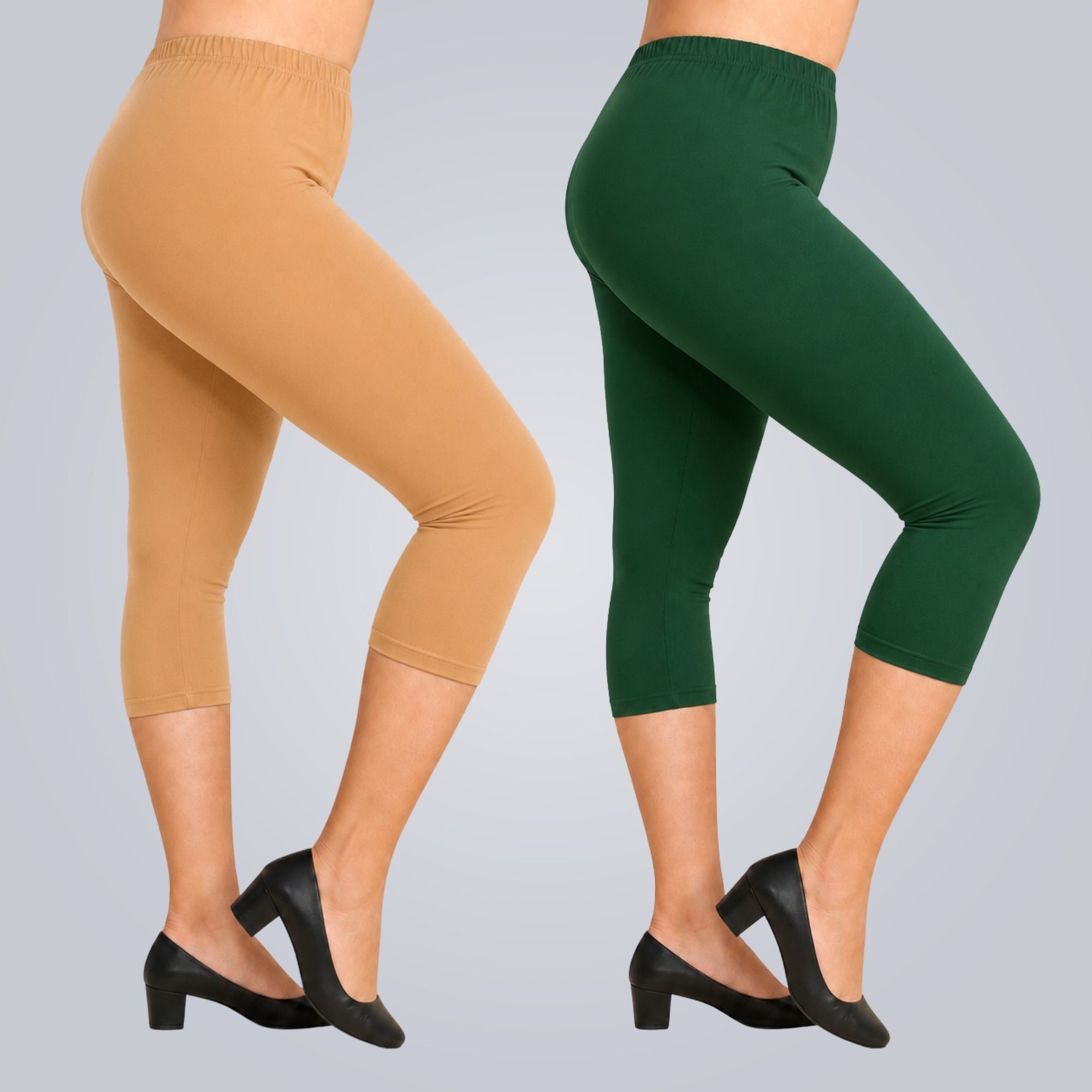 hm hubb Women's Cotton Capri Combo Pack of 2 Women Multicolor Capri-picture-37