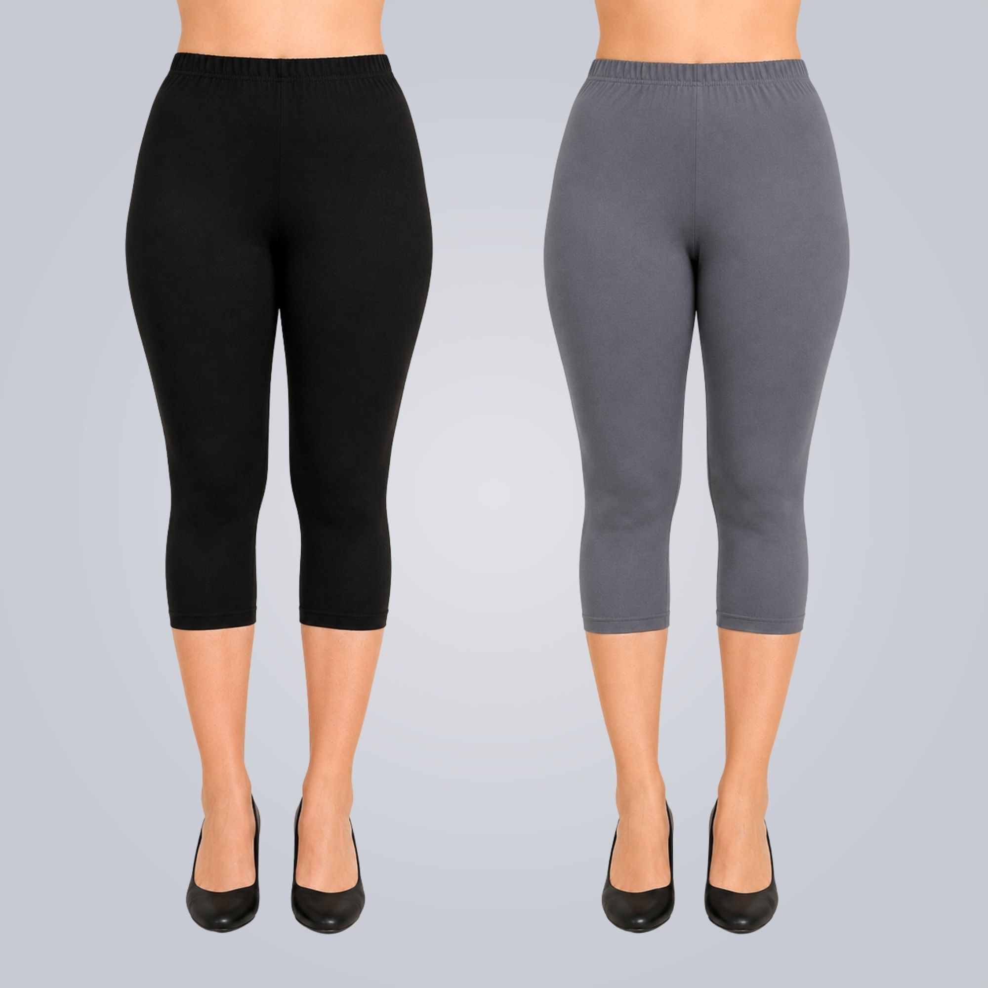 hm hubb Women's Cotton Capri Combo Pack of 2 Women Multicolor Capri-picture-31