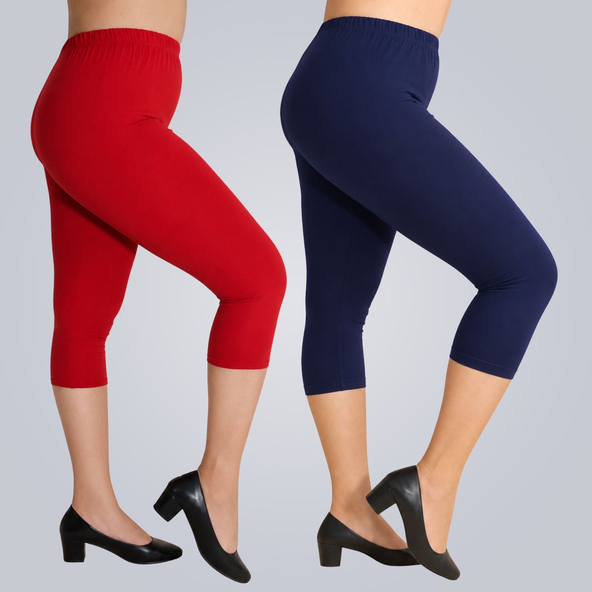 hm hubb Women's Cotton Capri Combo Pack of 2 Women Multicolor Capri-picture-39