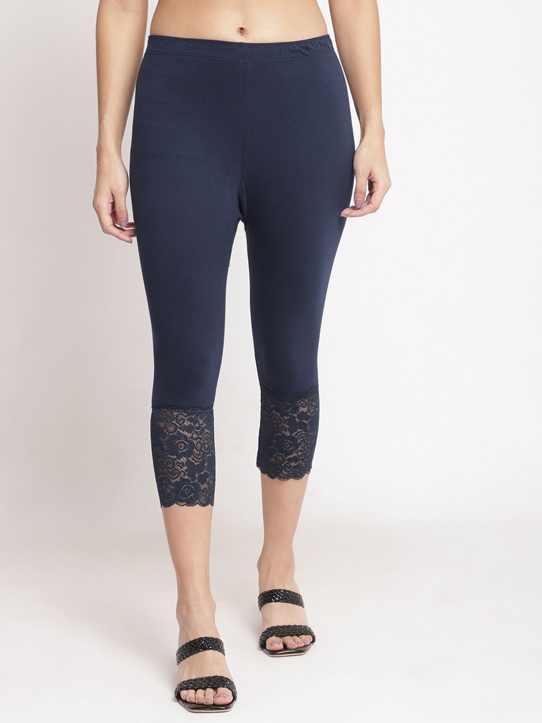 bamboo breeze Women Dark Blue Capri-picture-28