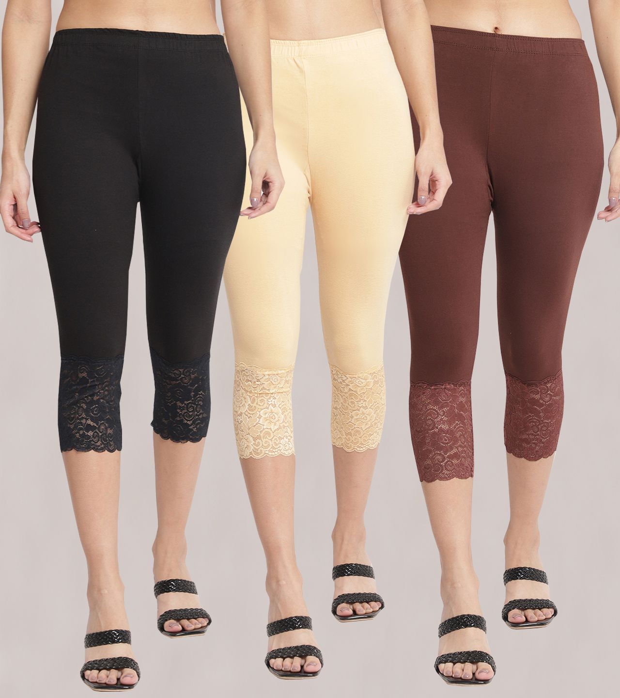 house of common Women Multicolor Capri-picture-17