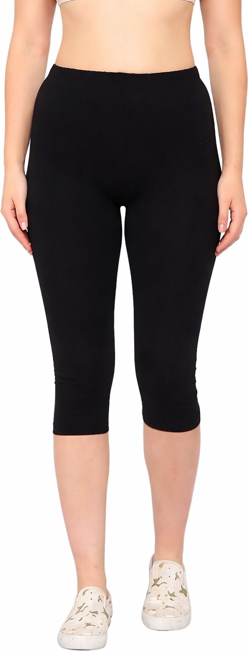 surtig CAPRI FOR GIRLS Women Black Capri-picture-32