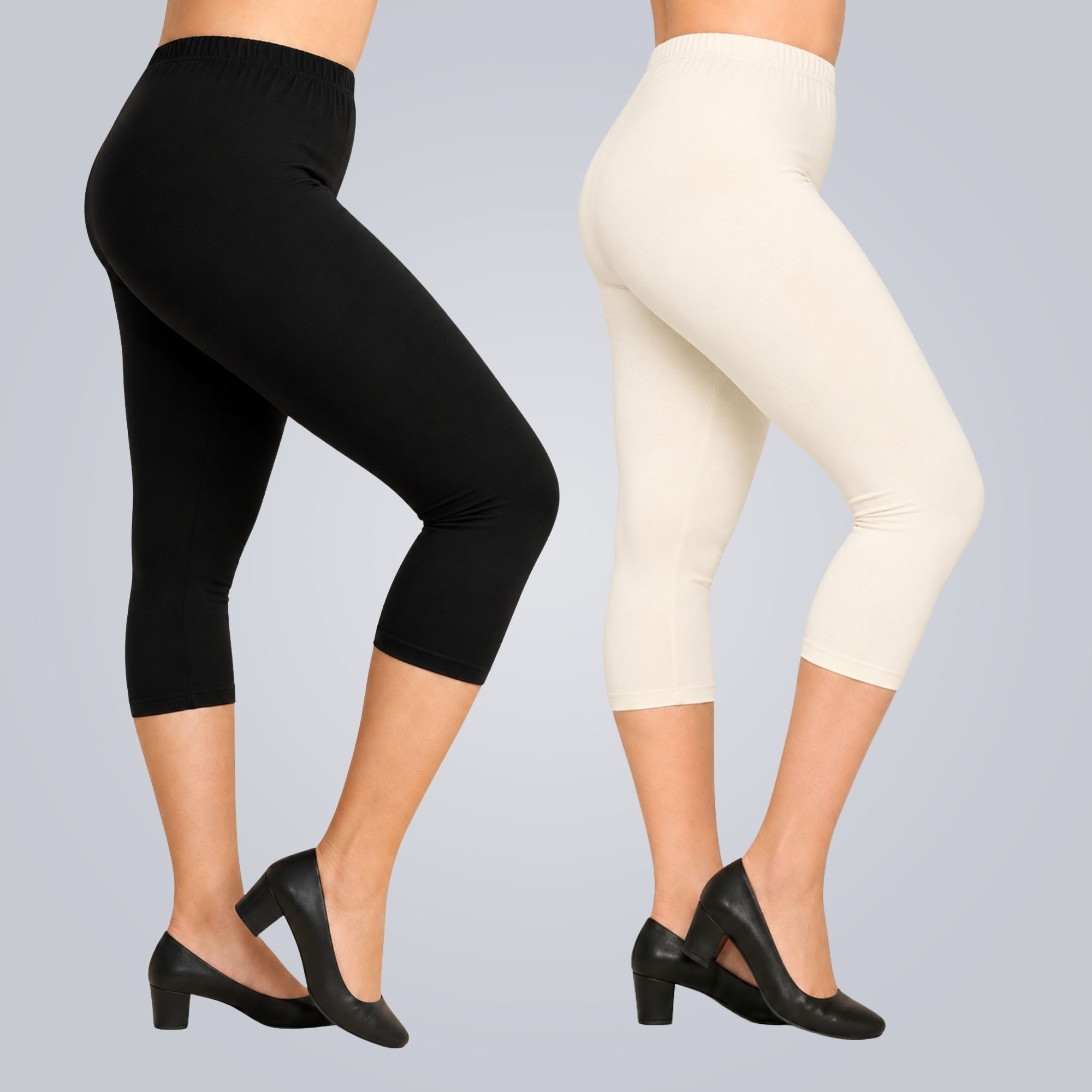 hm hubb Women's Cotton Capri Combo Pack of 2 Women Multicolor Capri-picture-32