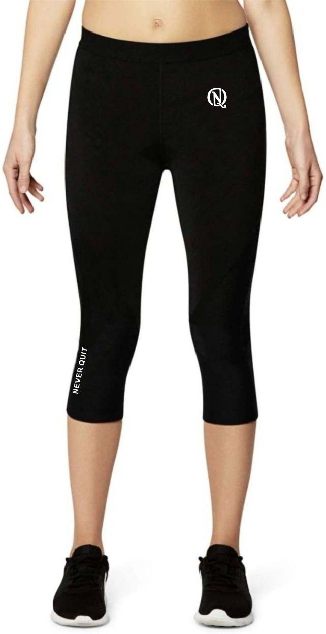 never quit Compression Capri Women Black Capri-picture-27