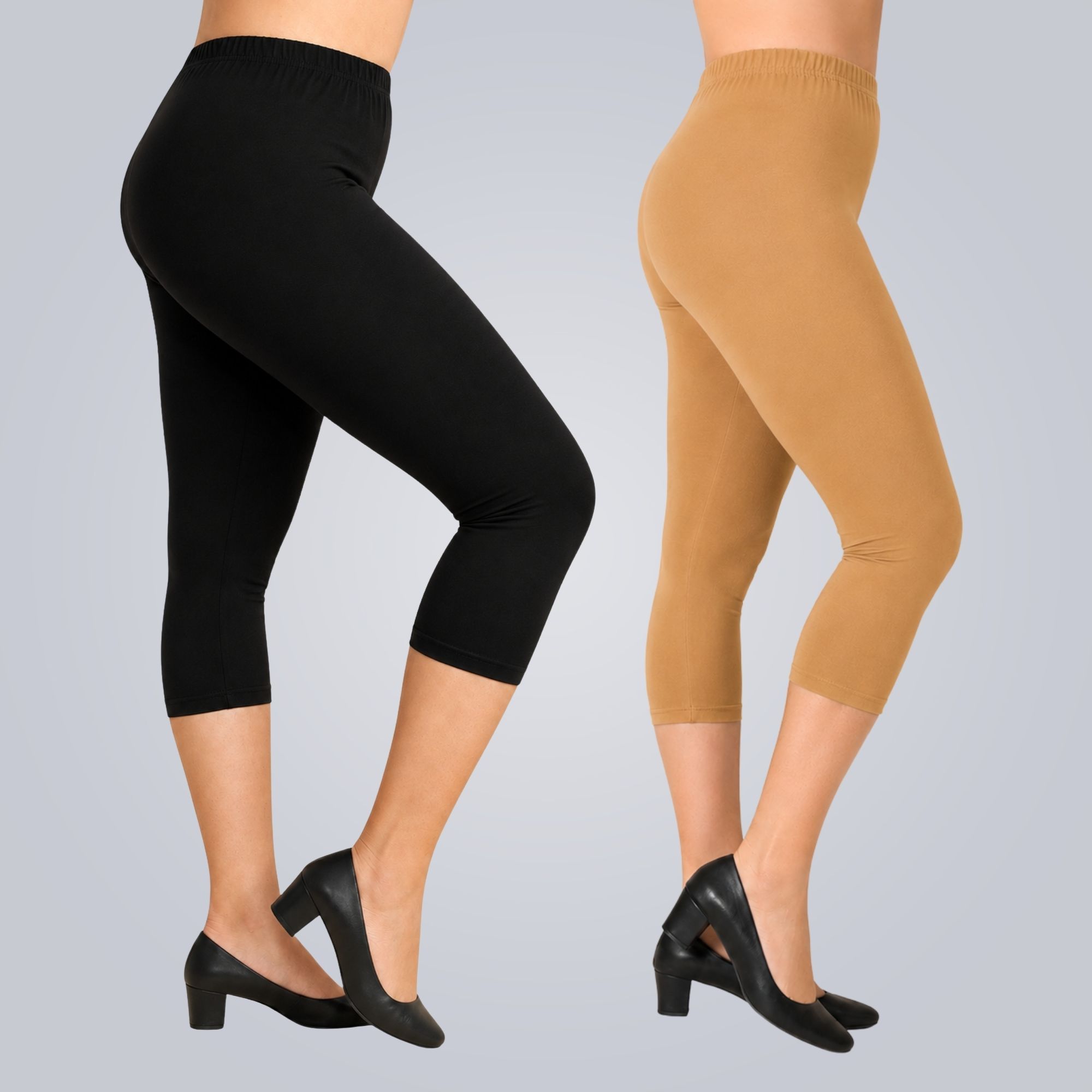 hm hubb Women's Cotton Capri Combo Pack of 2 Women Multicolor Capri-picture-36