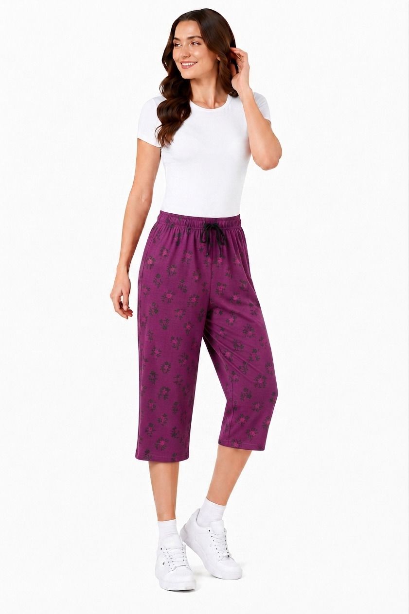 eha Women Maroon Capri-picture-34