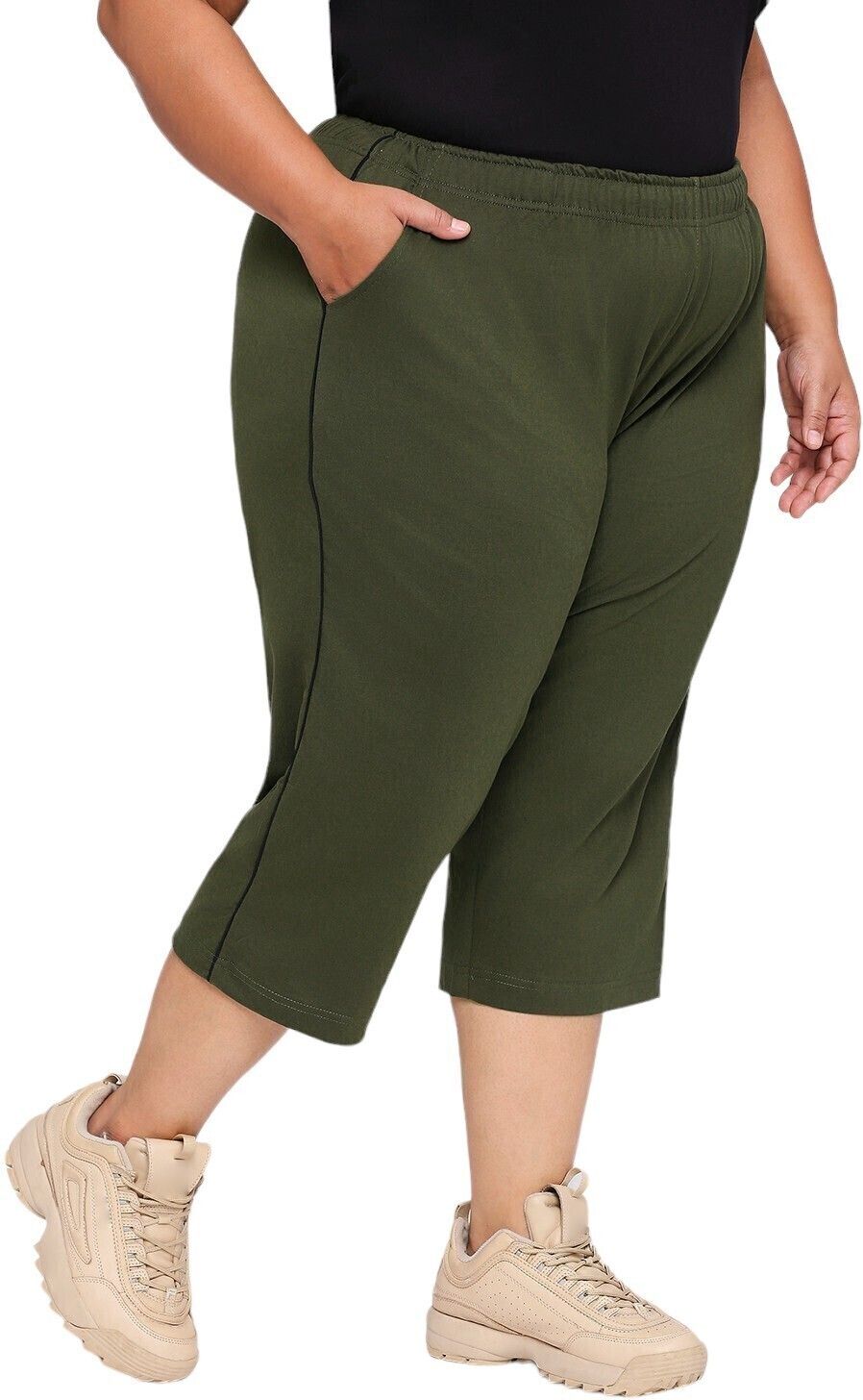 VW-515D Women Dark Green Capri-image-28