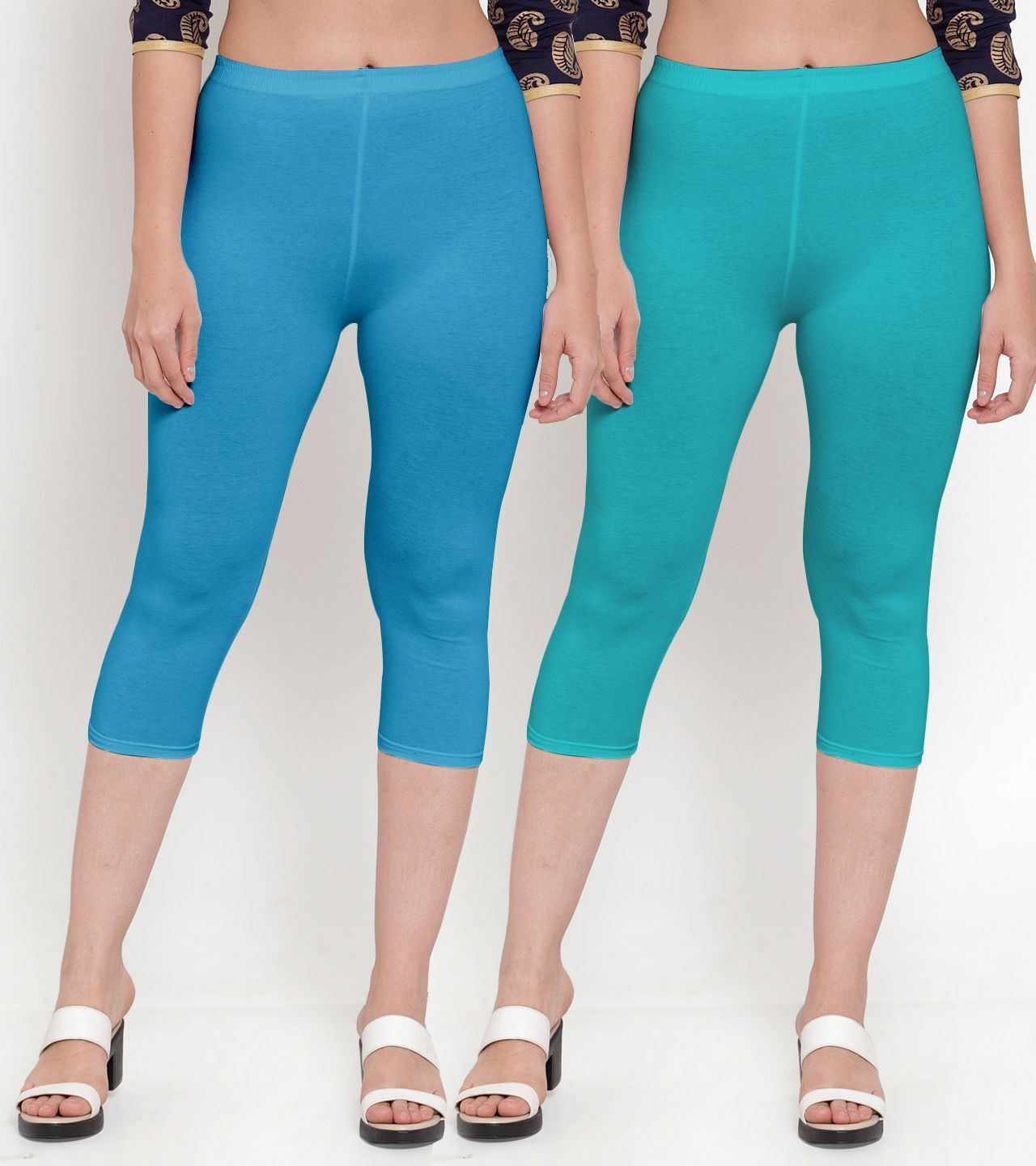 bamboo breeze Women Multicolor Capri-picture-12