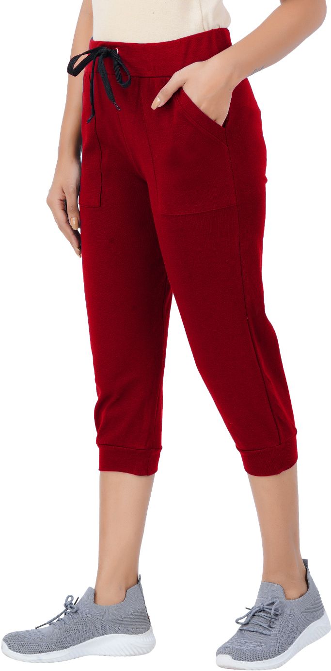 Women Red Capri-image-8