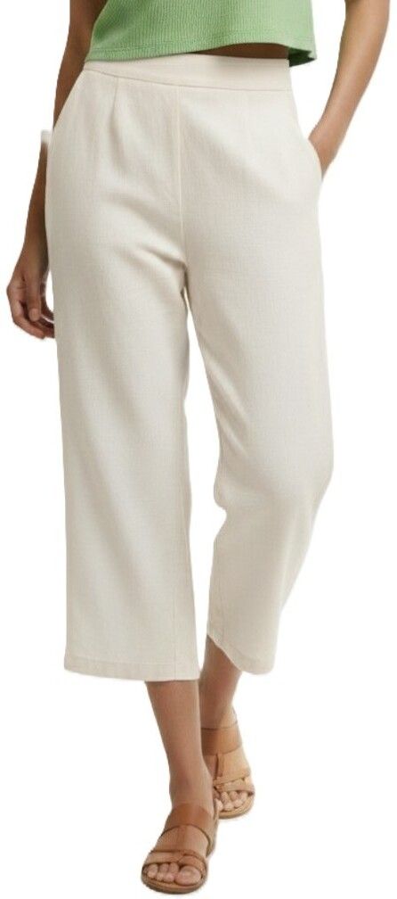 Cotton Capri Women White Capri