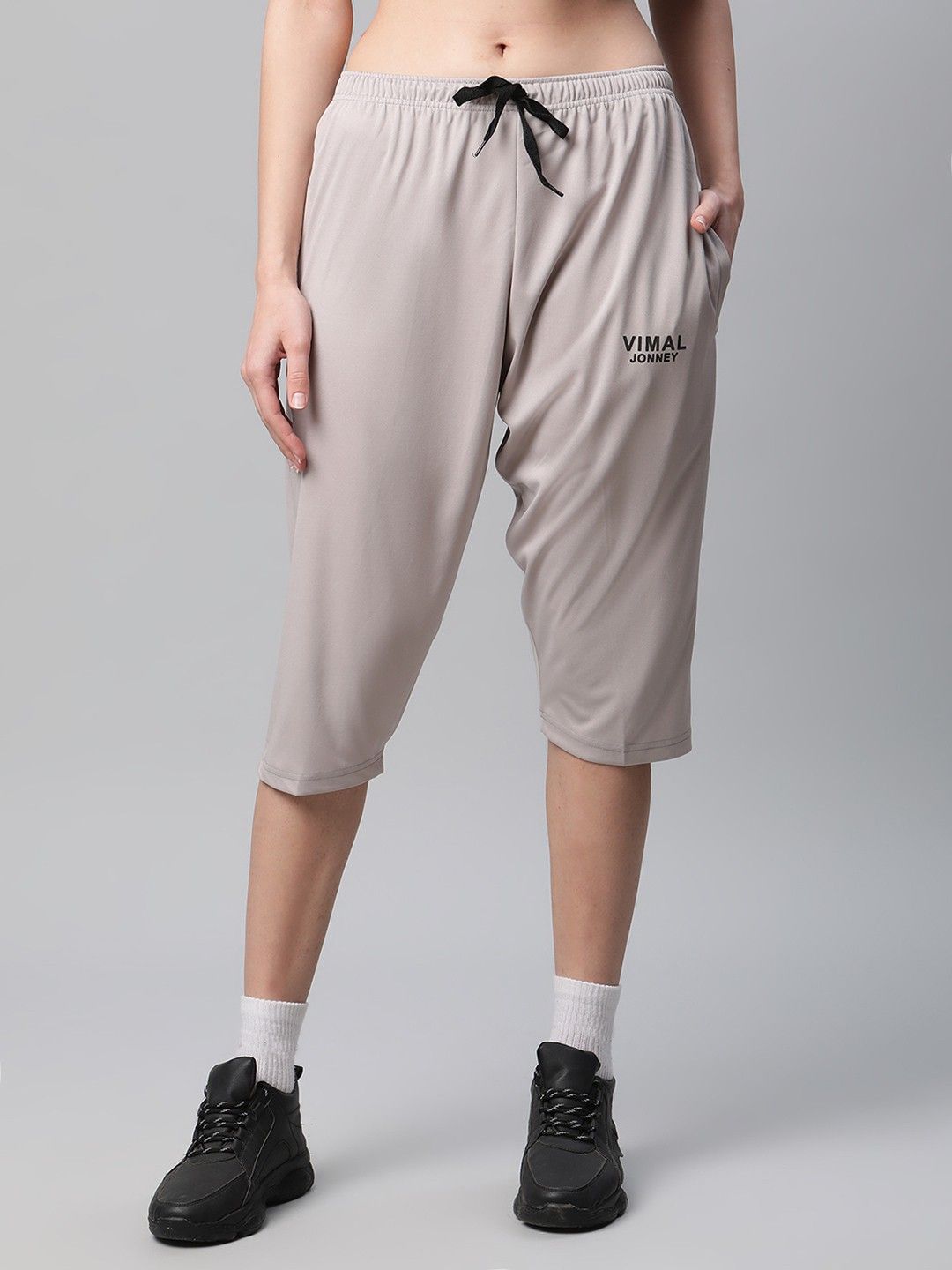 mack jonney Women Grey Capri-picture-27