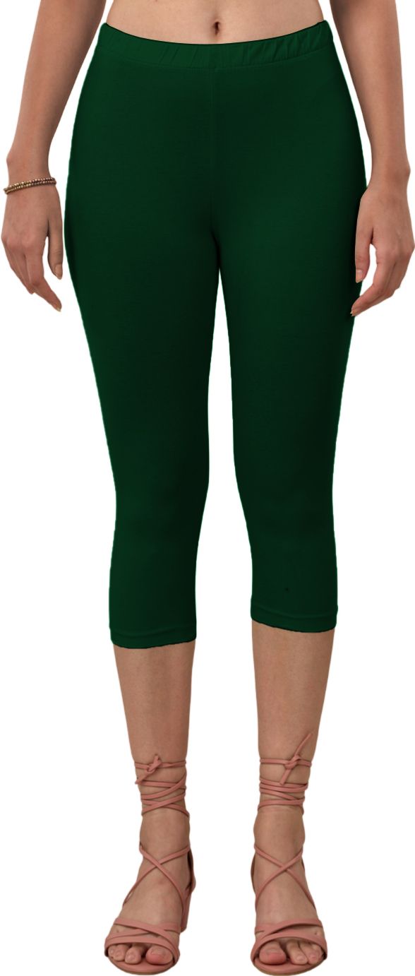 Women Green Capri-image-10
