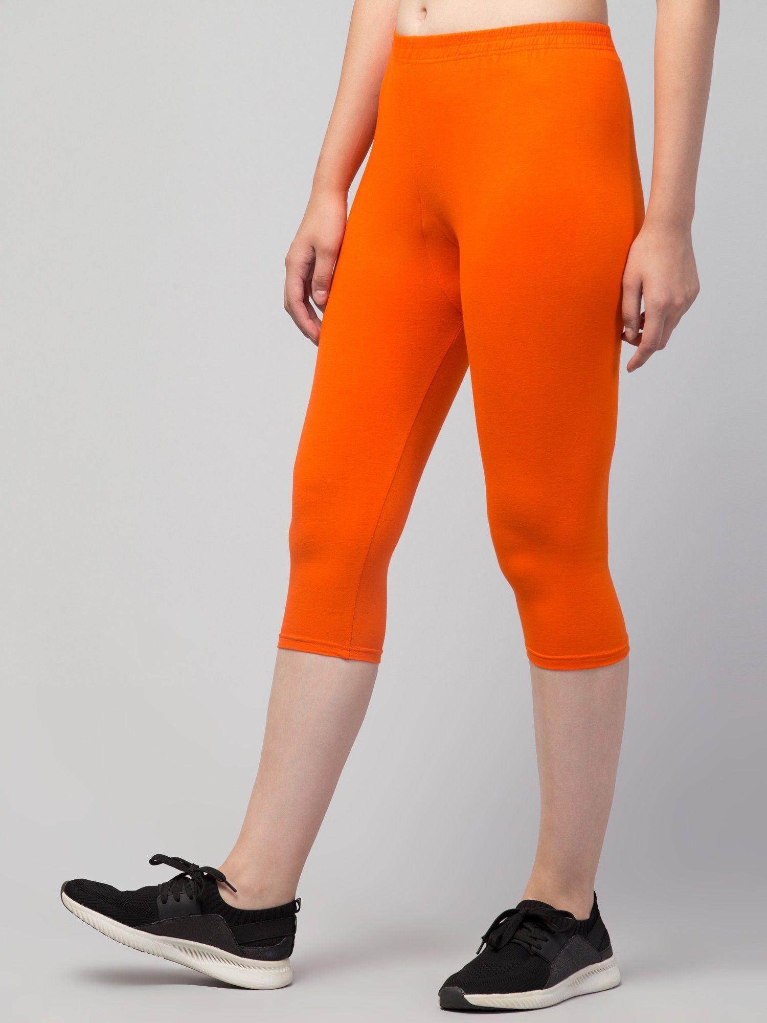 vishwakarma trends Solid Women Orange Tights-picture-12