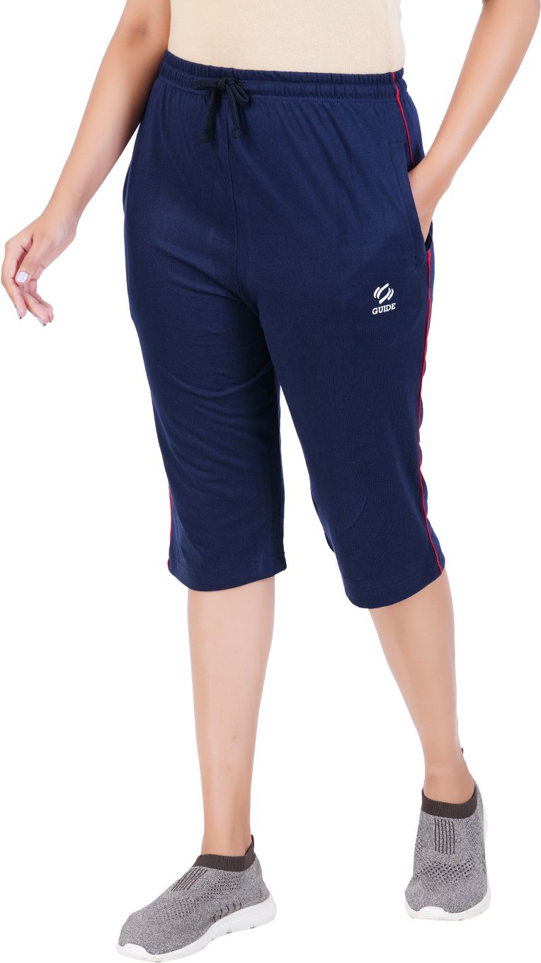 Women Dark Blue Capri