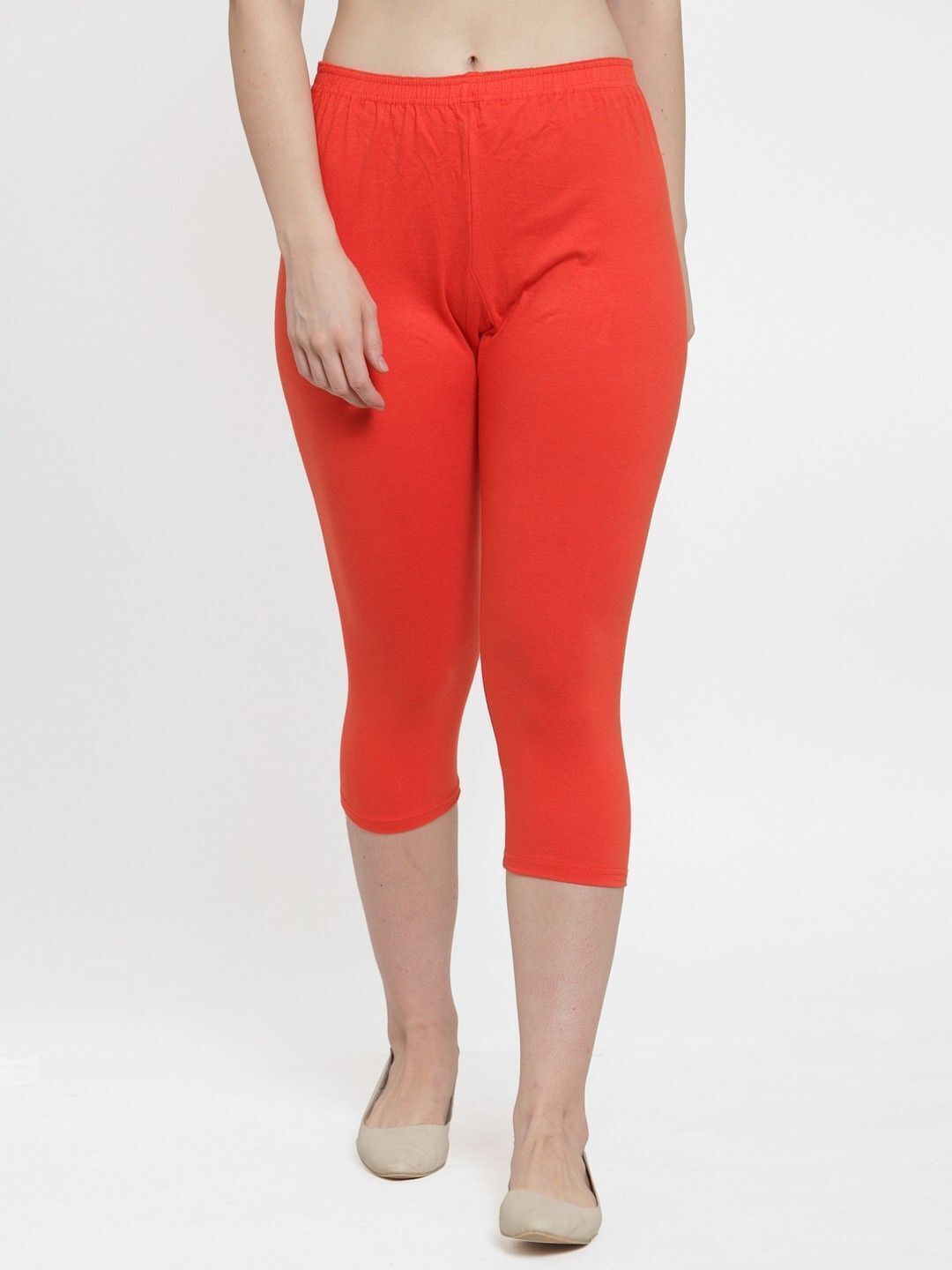 vishwakarma trends Solid Women Orange Tights-picture-11