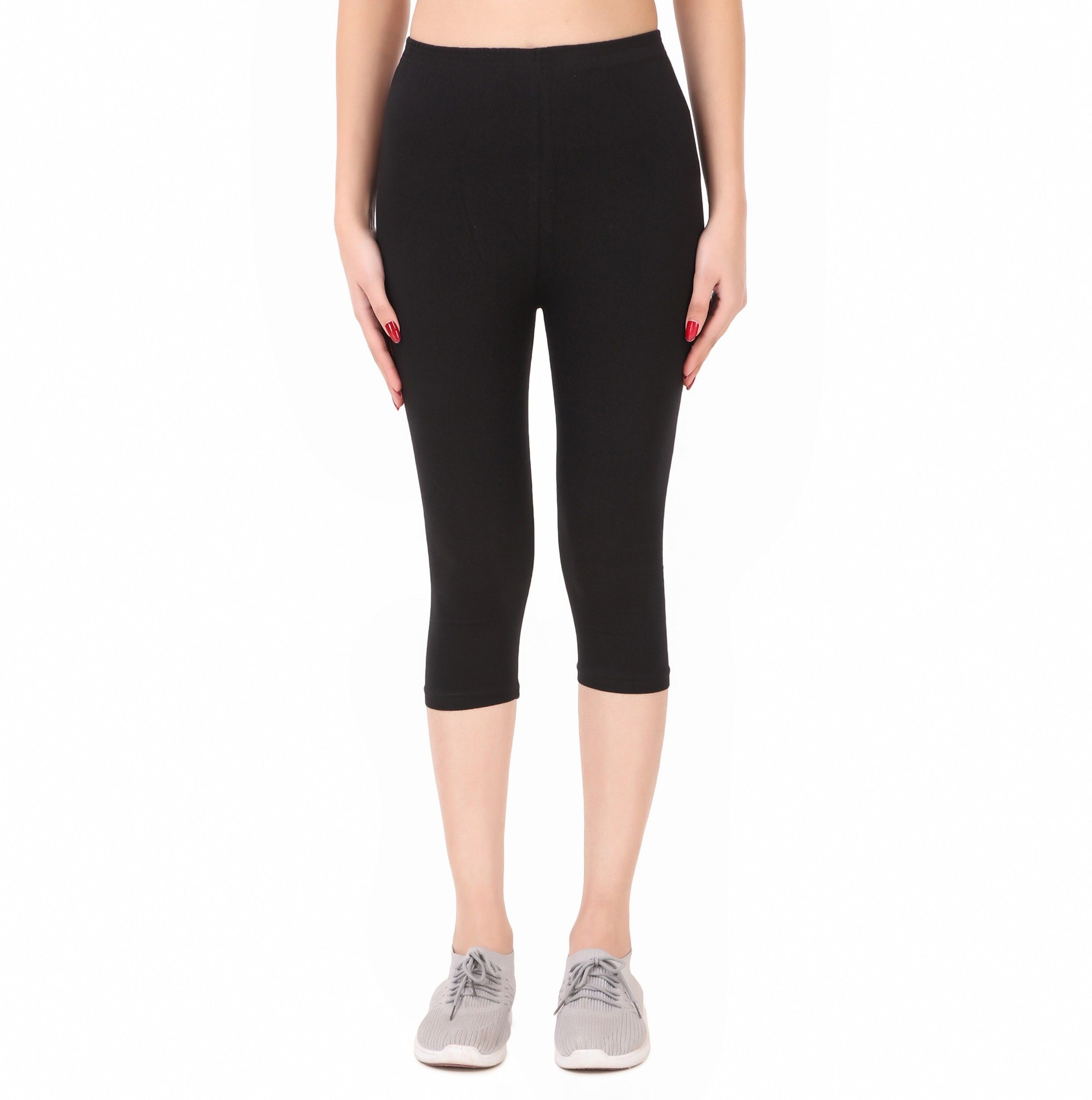 ayvina Women Black Capri-picture-17