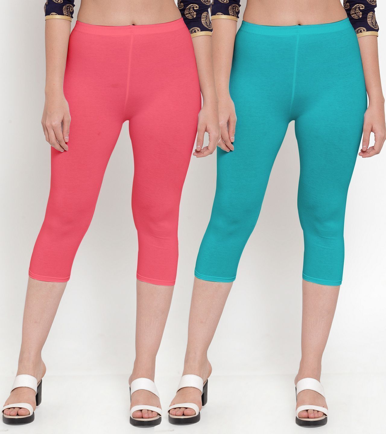 bamboo breeze Women Multicolor Capri-picture-49