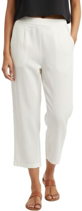 Cotton Capri Women White Capri