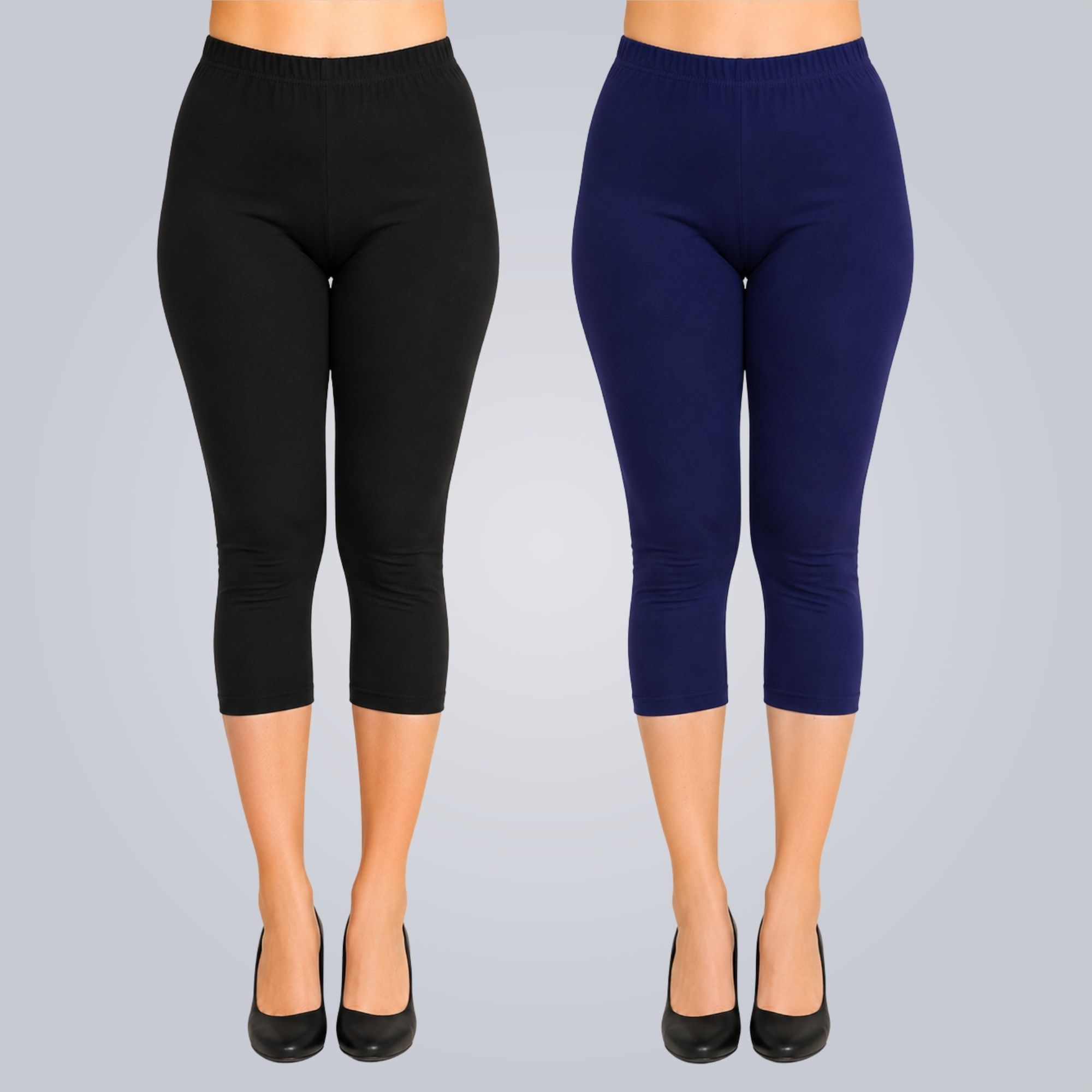 hm hubb Women's Cotton Capri Combo Pack of 2 Women Multicolor Capri-picture-38