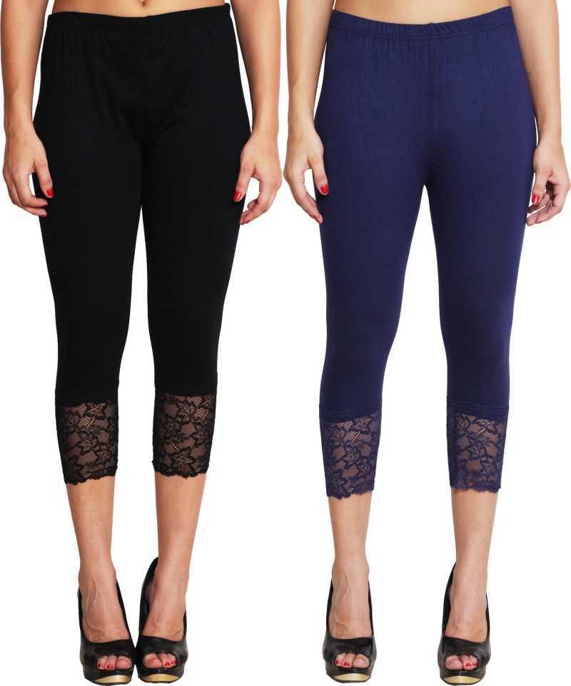 Women Black, Dark Blue Capri-image-25