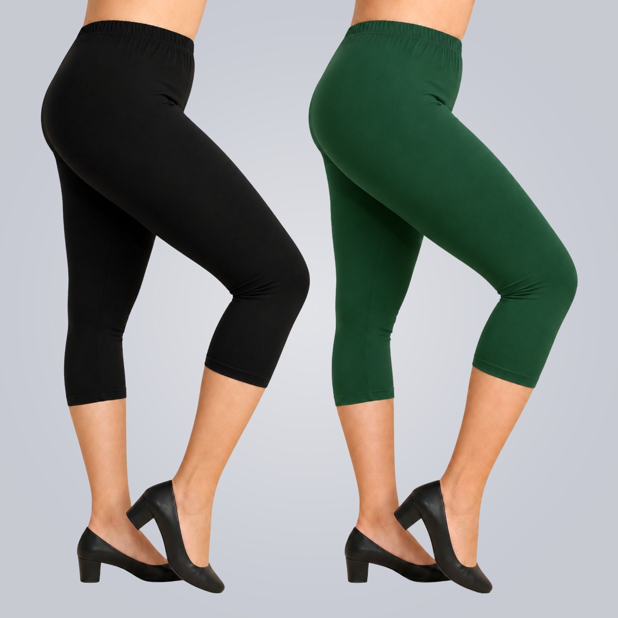 hm hubb Women's Cotton Capri Combo Pack of 2 Women Multicolor Capri-picture-33