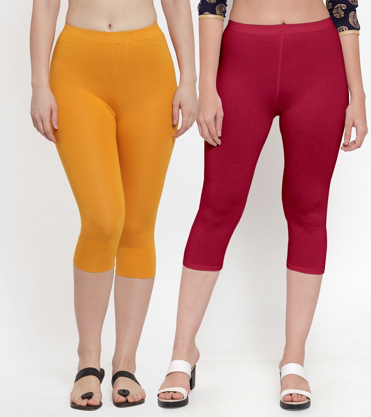 bamboo breeze Women Multicolor Capri-picture-23