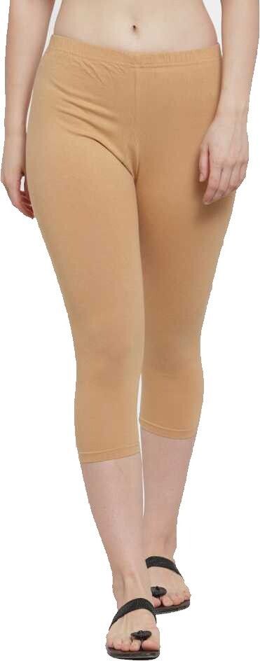 Women Beige Capri-image-7