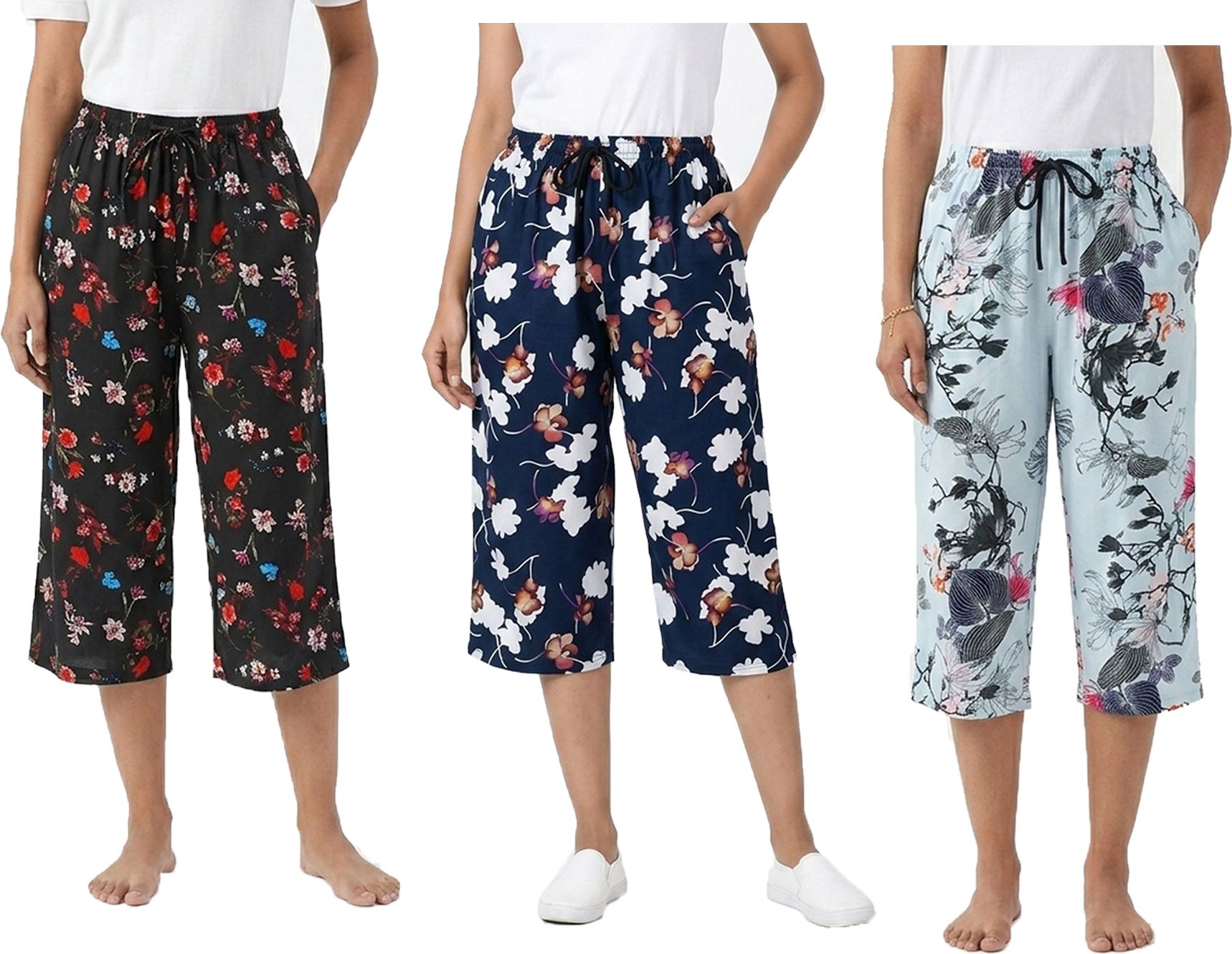 indiweaves Women Multicolor Capri-picture-28