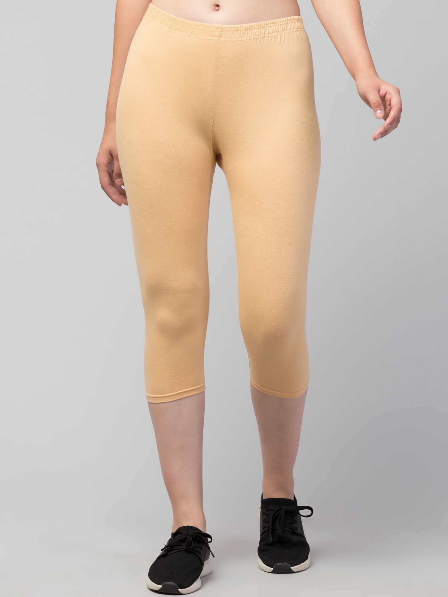 klowtcotrend Women Beige Capri-picture-47
