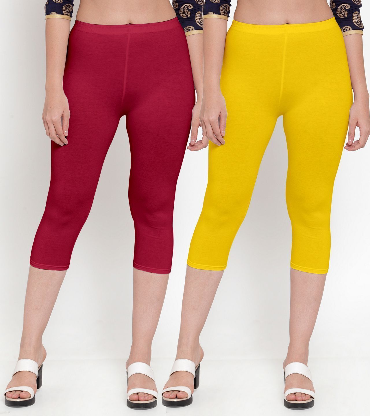 bamboo breeze Women Multicolor Capri-picture-23