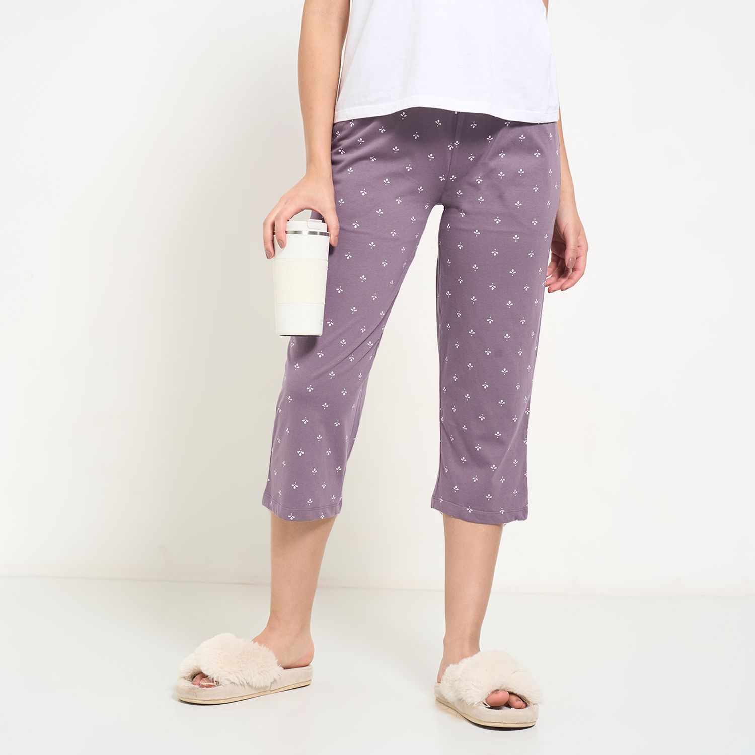 dreamz by pantaloons Women Purple Capri-picture-11
