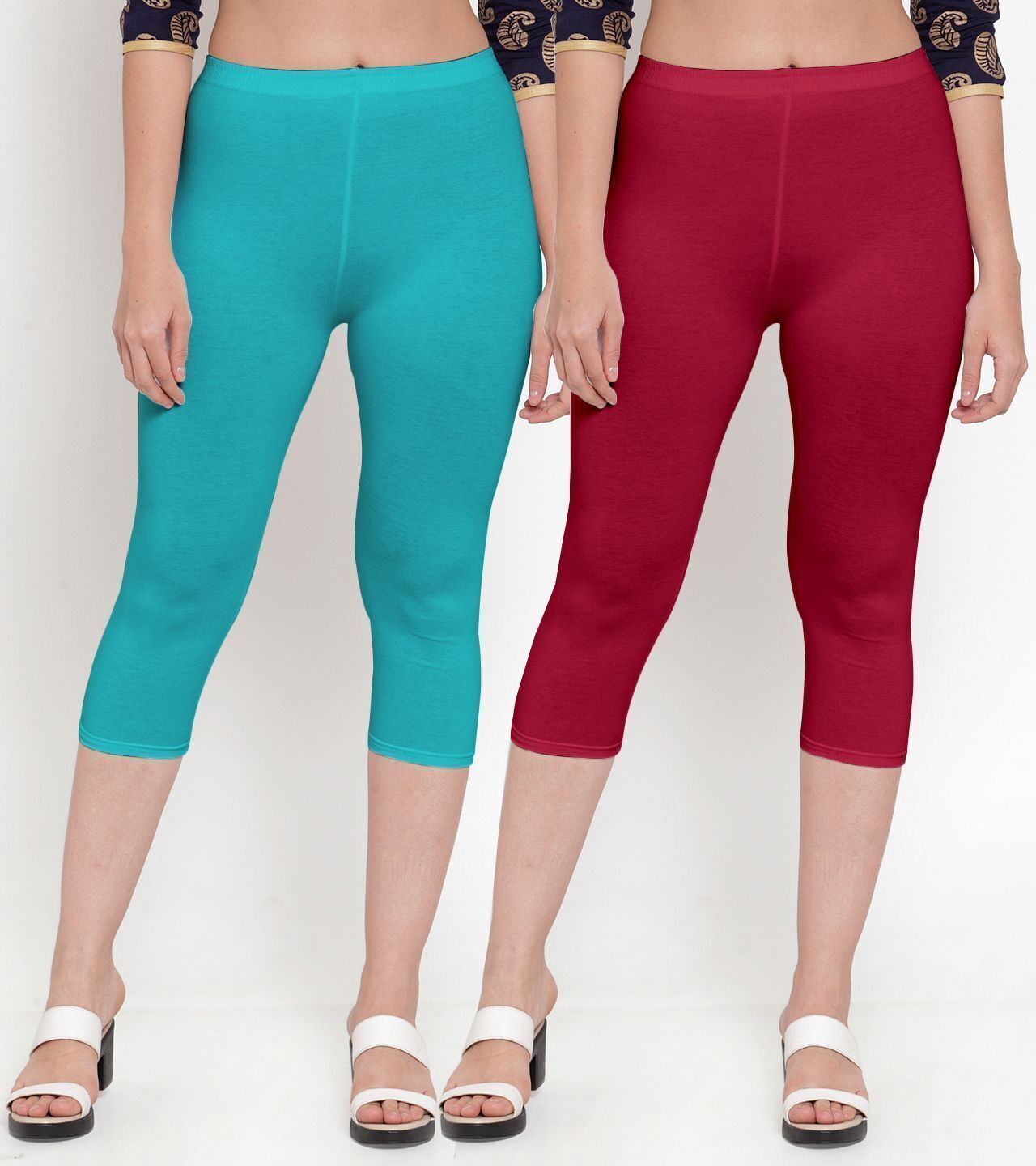 bamboo breeze Women Multicolor Capri-picture-44
