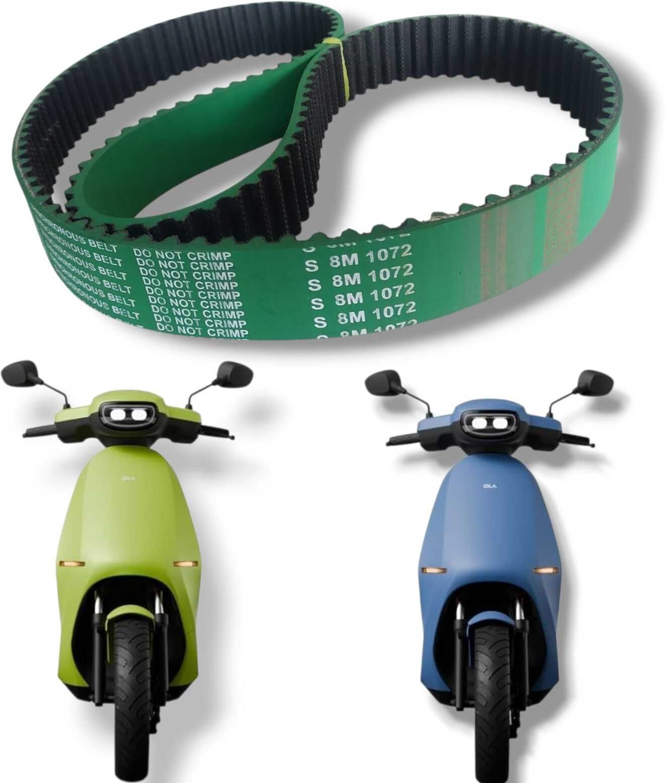 shree shyam trading Ola S1 Pro (Generation 2) CONTIHI-TECH Part No. HTD 8M 1072 Ola Fen Belt Car AC Belt-picture-21
