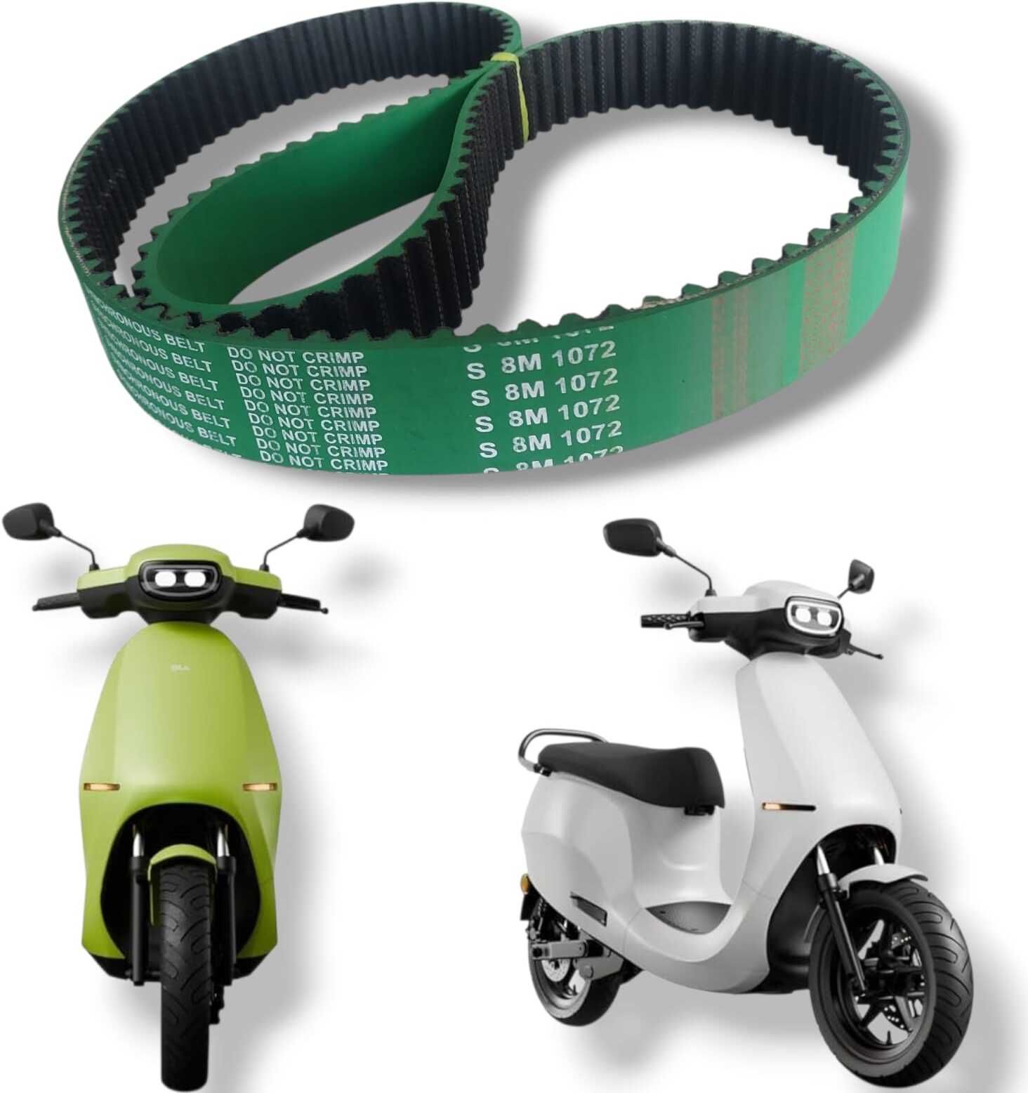 Compatible With Ola S1 Pro CONTIHI-TECH Part No. HTD 8M 1072 Fen Belt (Gen 2) Car AC Belt-image-30