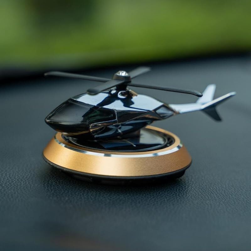 Helicopter Solar Car Air Freshener Aromatherapy Car Interior Decoration Helicopter Solar Car Air Freshener Aromatherapy Car Decoration Perfume Diffuser Air Purifier-image-7