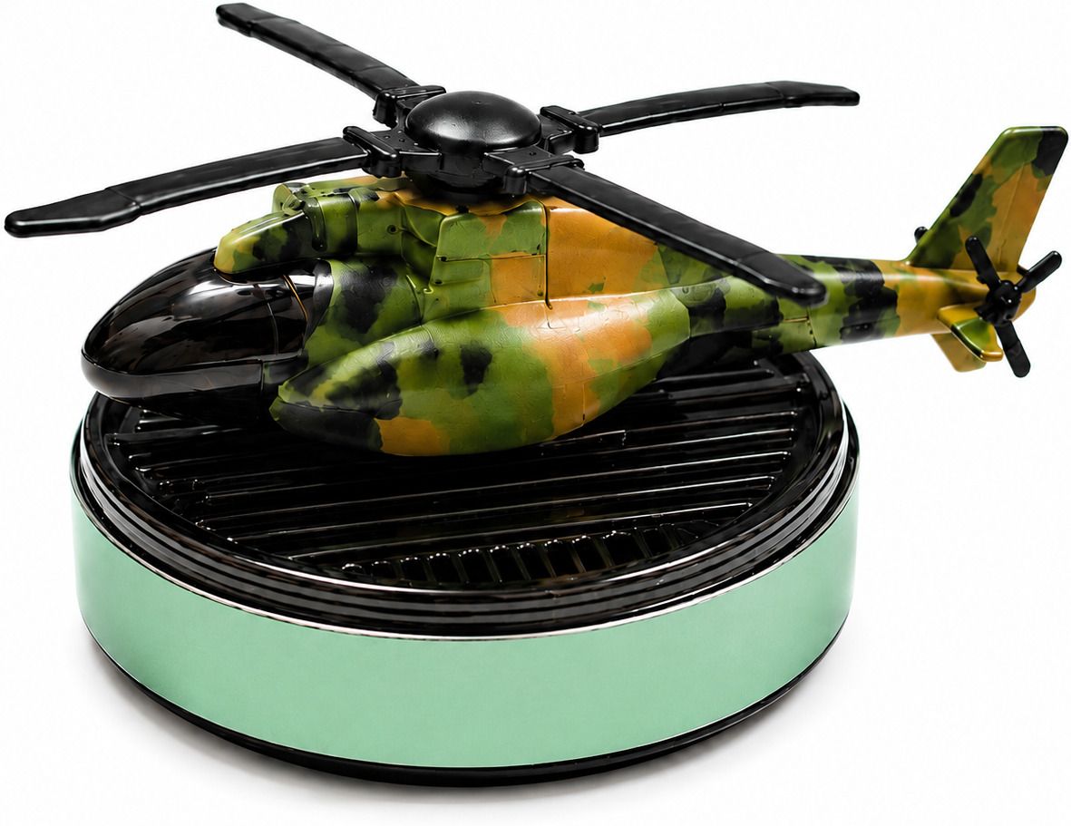 Helicopter Car Dashboard Air Freshener Rotating Propeller Car air freshner Air Purifier-image-19