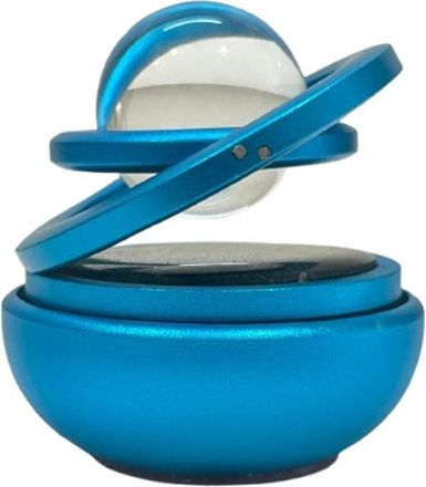 autobizarre Metal Body Solar Powered Rotating Blue Crystal Car Air Freshener for All Cars Air Purifier-picture-13